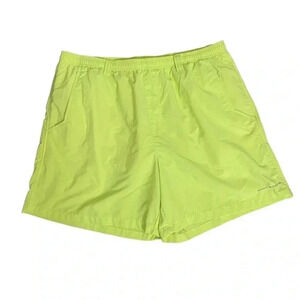 Columbia PFG Backcast Ⅲ Water Fishing Swim Shorts Neon Yellow Green Men’s size L